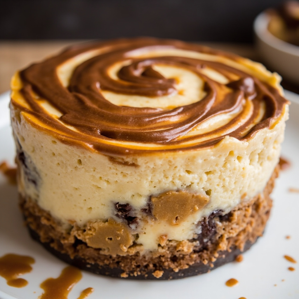 Easy Swirled Cookie Butter Cheesecake: Trader Joe's Recipe